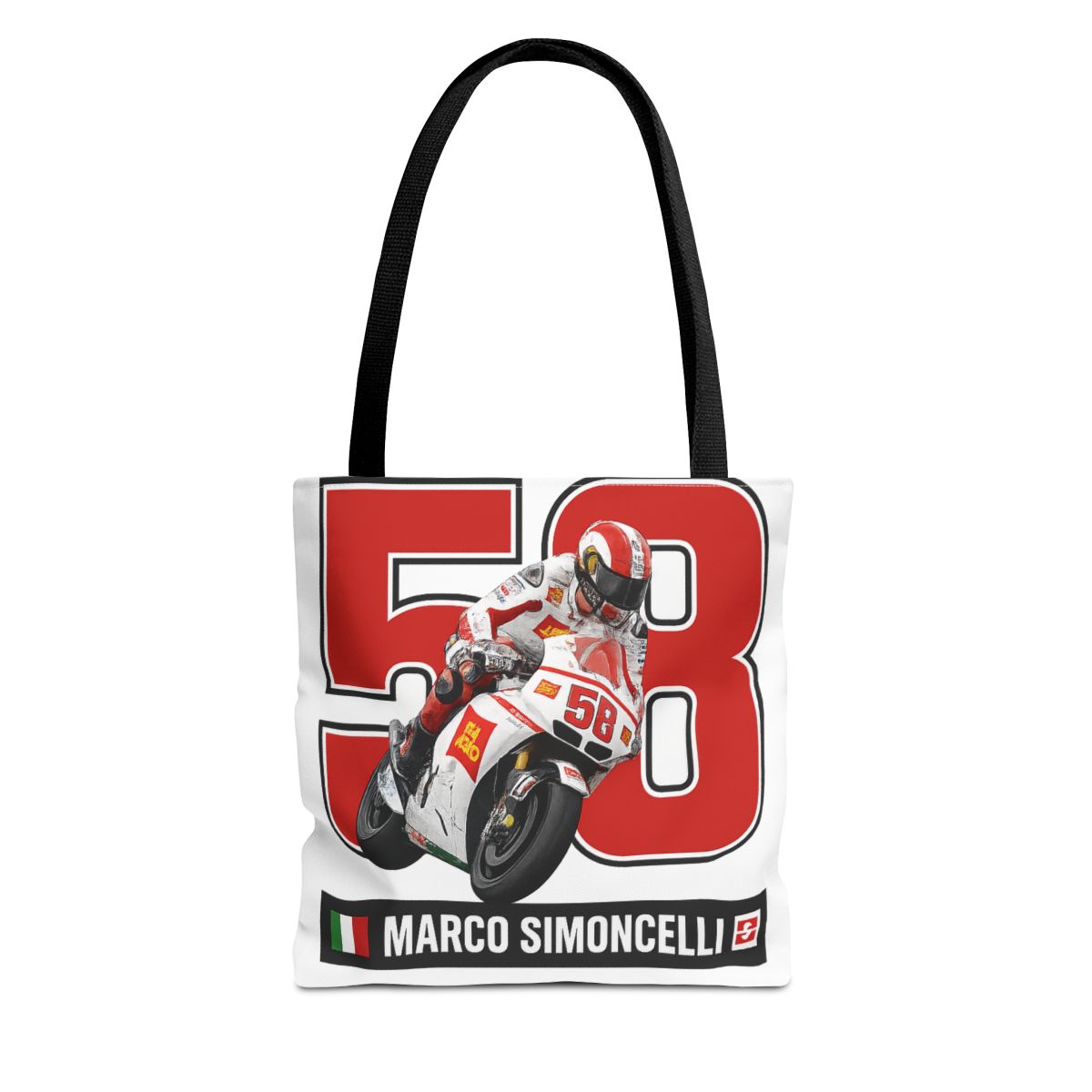 Marco Simoncelli Super SIC Gresini MotoGP Tote Bag - Official Creator merchandise