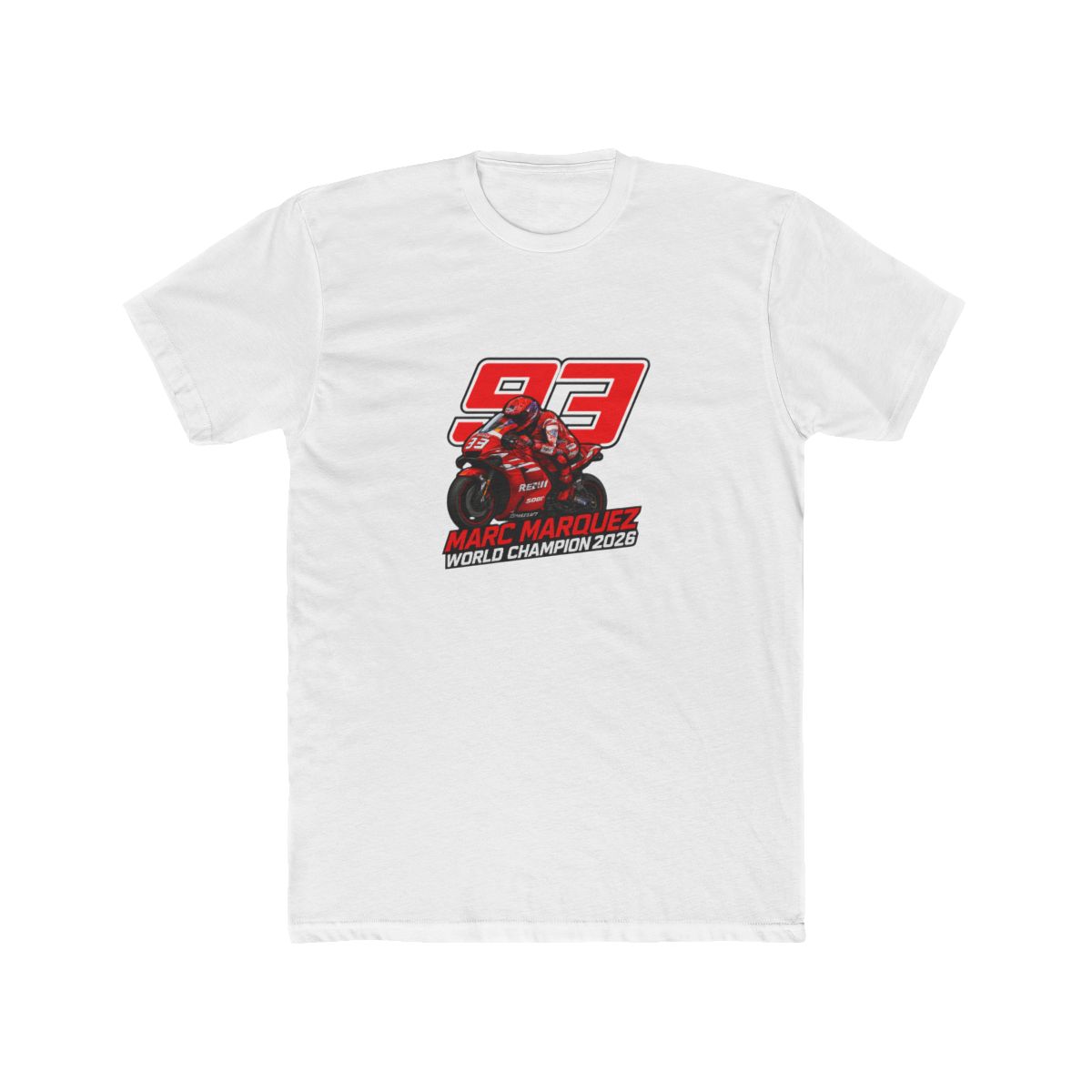 Marc Marquez World Champion 2026 Motorcycle T-Shirt - Official t-shirts merchandise