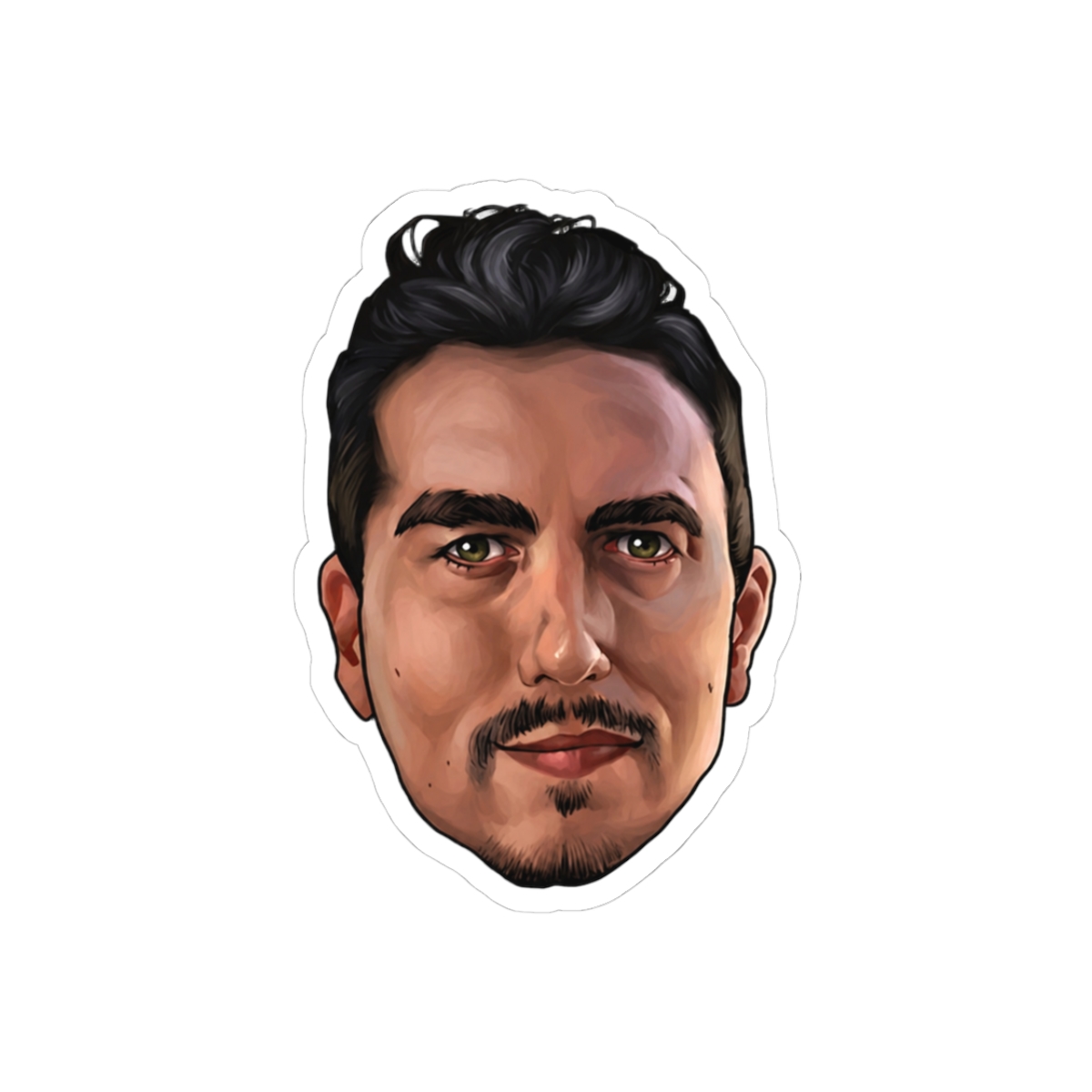 Jorge Lorenzo Face Bold Portrait MotoGP Racing Sticker - Official stickers merchandise