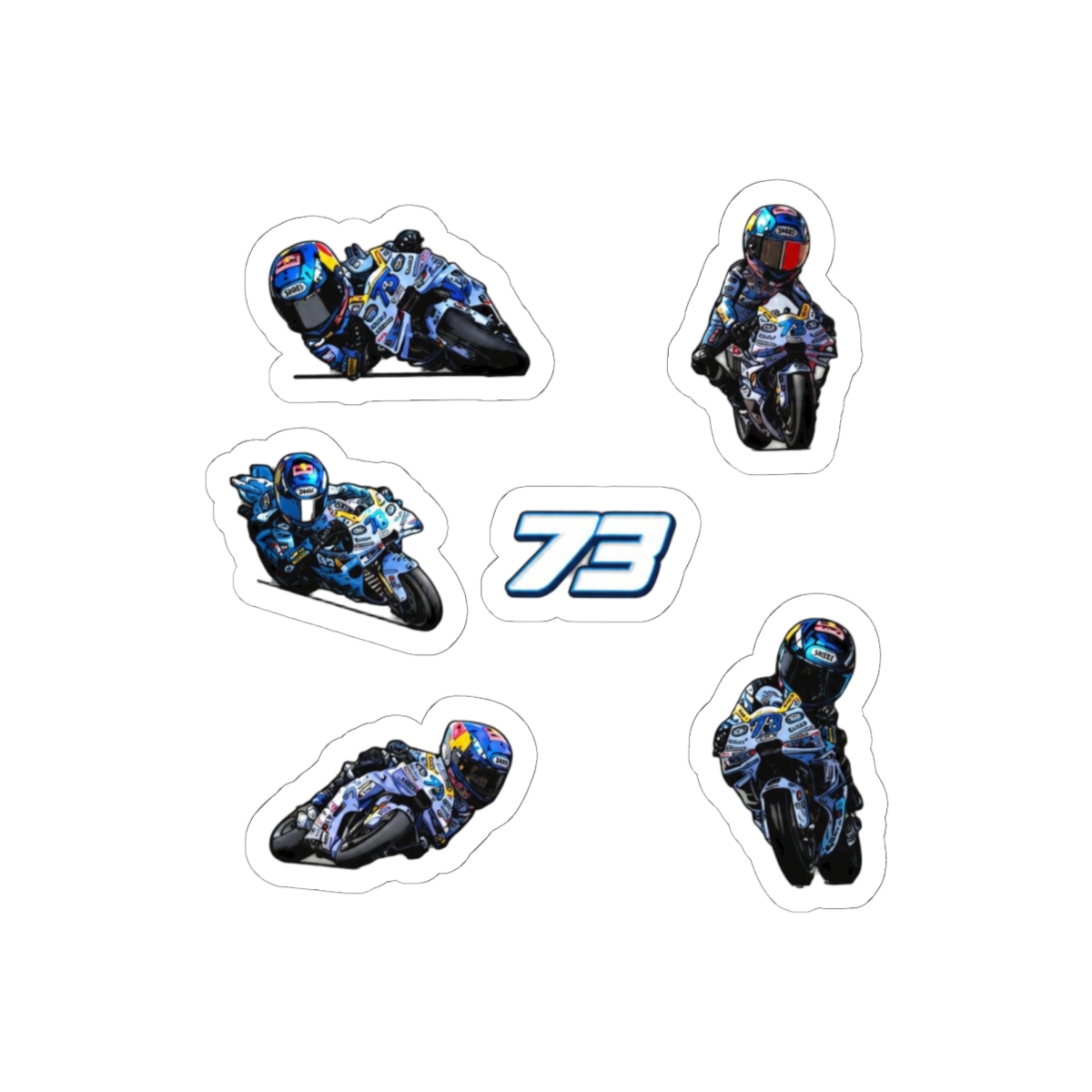 Alex Marquez MotoGP Sticker Pack | Bold Racing Fan Vinyl Decals