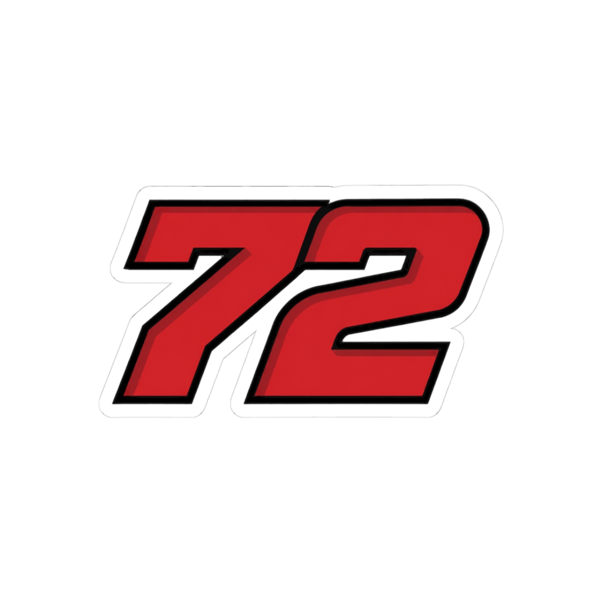 Marco Bezzecchi #72 MotoGP Bold Racing Sticker - Official stickers merchandise