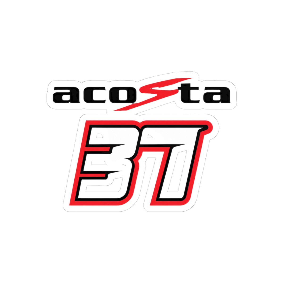 Pedro Acosta #37 MotoGP Racing Sticker - Official stickers merchandise