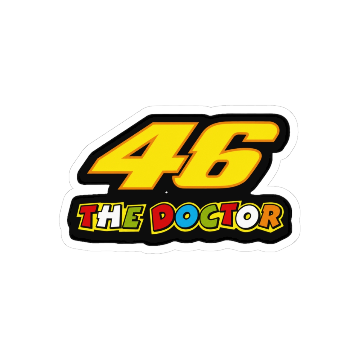 Valentino Rossi 46 Race Number MotoGP Sticker - Official stickers merchandise