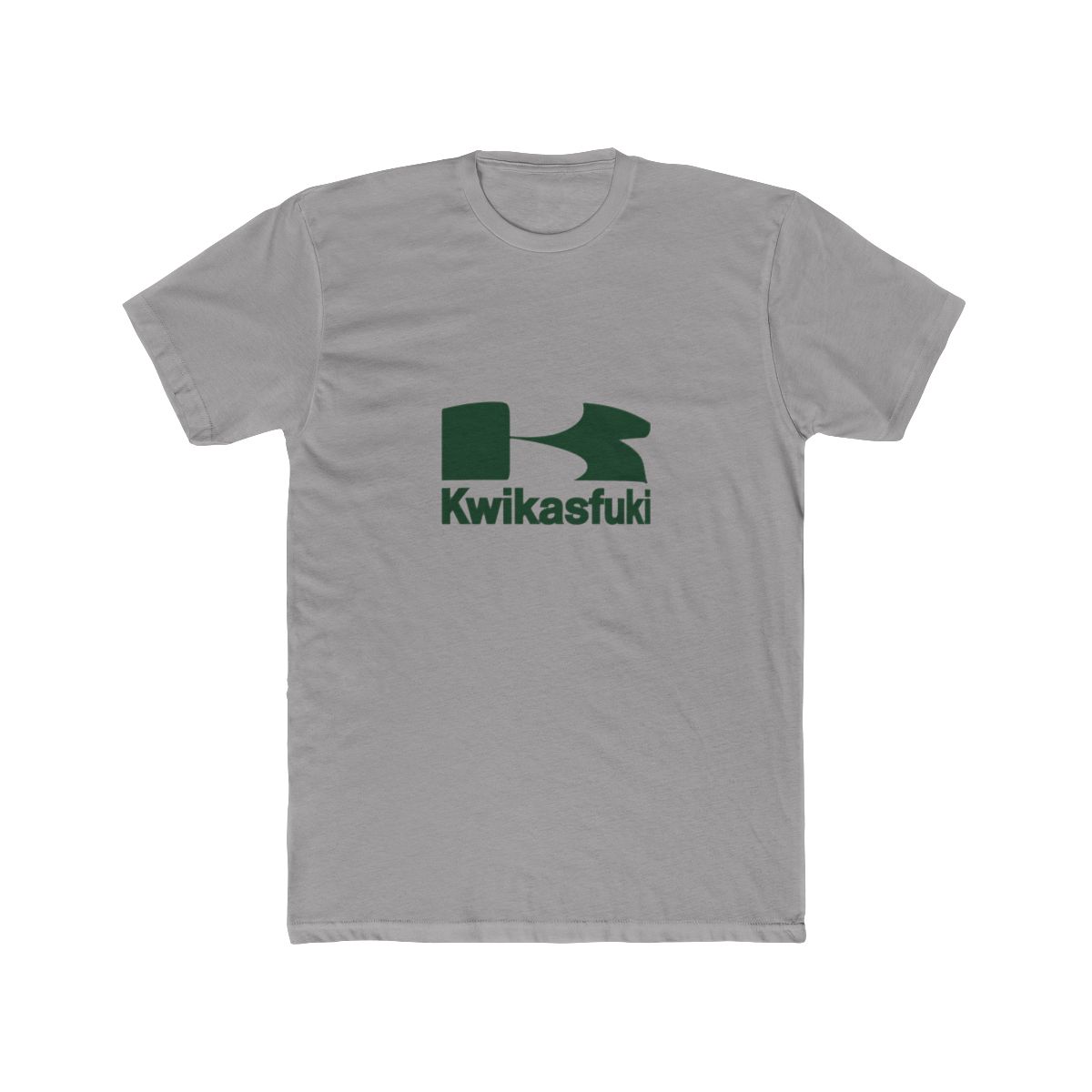 Kwikasfuki Vibrant Green Minimalist T Shirt - Funny Casual Graphic Tee - Official t-shirts merchandise
