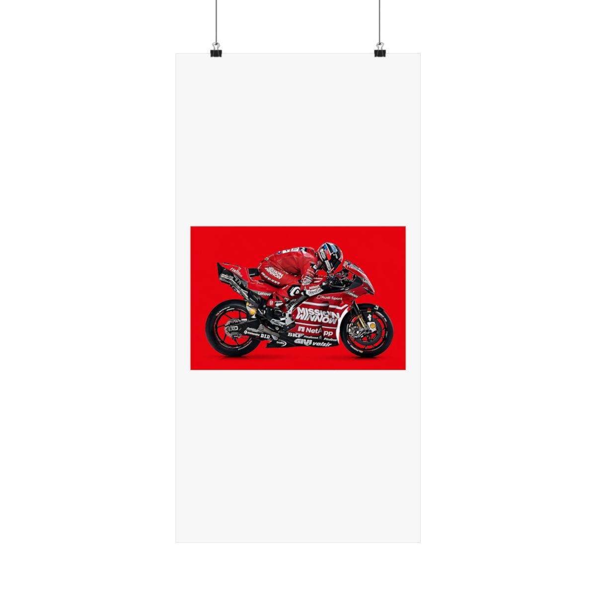 Laminated 42x24 Poster: Ducati desmosedici gp19 MotoGP Race Bike HD - MotoGP official Posters & Wall Art merch