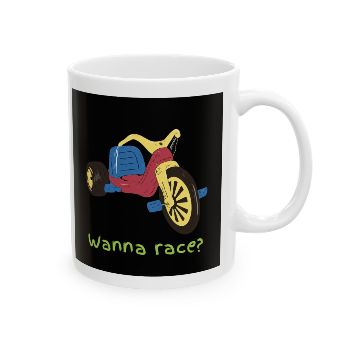 Wanna Race Full Color Panoramic Racing Mug - Official mugs merchandise